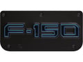 Picture of Truck Hardware Gatorback Replacement Plate - FORD F150 with Blue outline - Anodized Alum. Plate with Screws - For 12