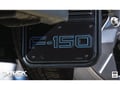 Picture of 2022-2024 Ford F-150 Lightning F150-3 Blue Outline Blk Anodized Gatorback Mud Flaps - Set