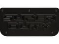 Picture of Truck Hardware Gatorback Replacement Plate - Anodized Super Duty Logo Plate with Screws - For 12