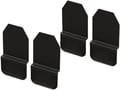 Picture of Truck Hardware Gatorback Removable Rubber Mud Flaps - Black Alum. Plate - Set